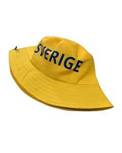 Vissershoedje Bucket hat Cap Geel Sverige Zweden