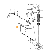 Stabilisator End-Link AWD Achterzijde  AWD 850 v70 c70 s70  xc70  stabilisatie achteras