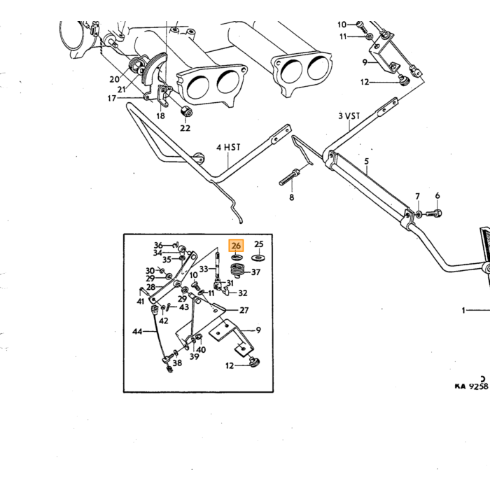 Volvo Air Jack (Luftheber) für bis zu 3 Tonnen Volvo teil nr 041410