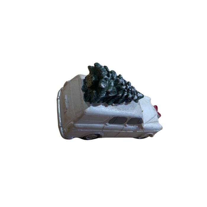 Volvo Amazon combi 220 - Weihnachtsmodell - Figur - weiß - mit LED-Beleuchtung und Weihnachtsbaum Volvo teil nr 1064666W