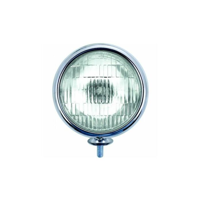 Mistlamp chroom helder glas - 2 stuks - diameter 13 cm- 6 volt