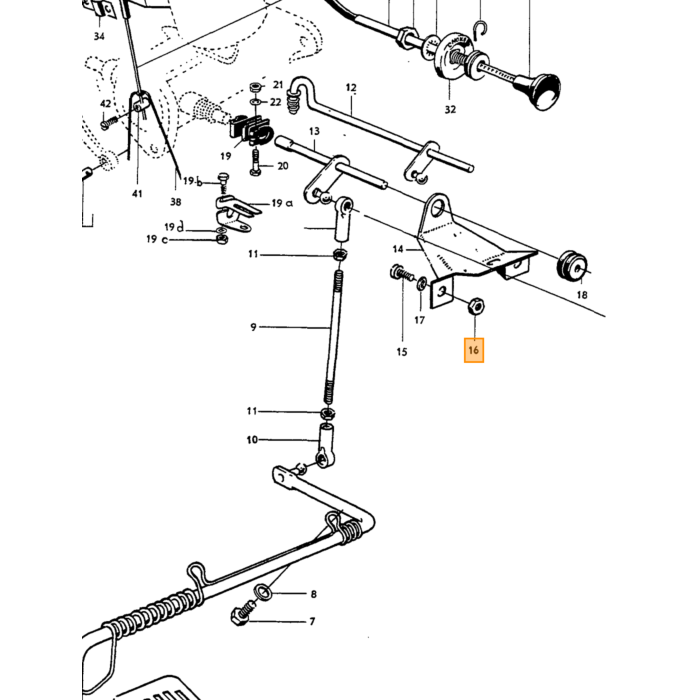Volvo Massekabel Batterie zur Karosserie Duett 445 Volvo PV 544 B16 Volvo Teil Nr 11521
