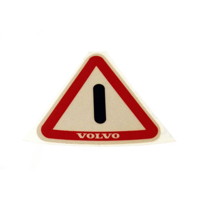 Volvo Aufkleber Tür Tür reflektiert 140 + 164 Ausrufezeichen Dreieck Volvo teil nr 1203249