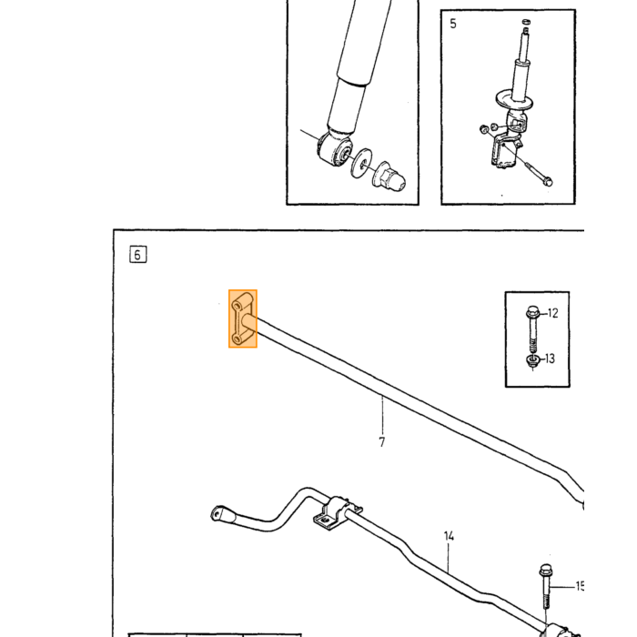 Volvo Stabilisatorstangen-Verbindungsbuchse - Urethan Volvo Teil Nr 1205991U
