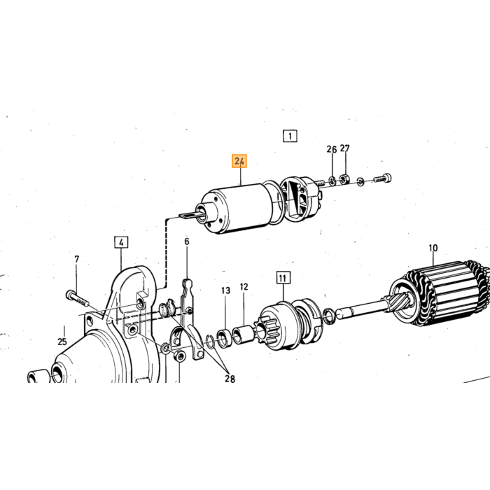 Volvo Glas-Standlicht links 140 1973+ (15 cm hoch) Volvo teil nr 1212685
