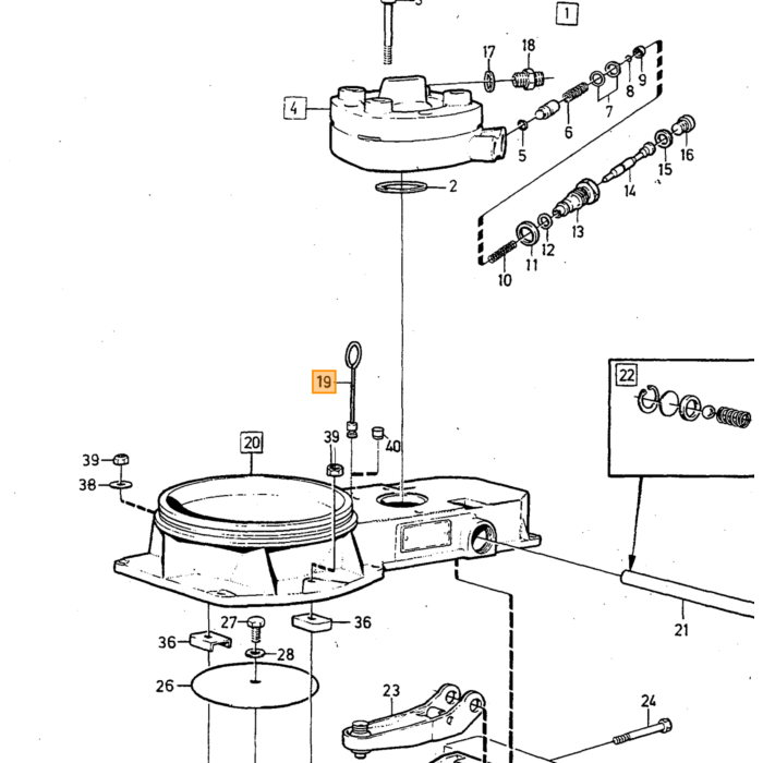 Volvo Temperaturtimer B19E+B21E+B23E+B21F+B27E+B27F+B230+B280 (Montage unter Verteiler) Nicht mehr lieferbar Volvo teil nr 1219731