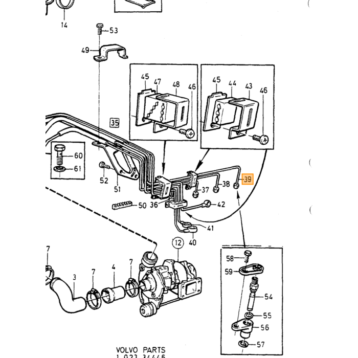 Volvo Kraftstoff Benzinleitung K Jetronic 1. Zylinder 240+740+940 Volvo teil nr 1219887