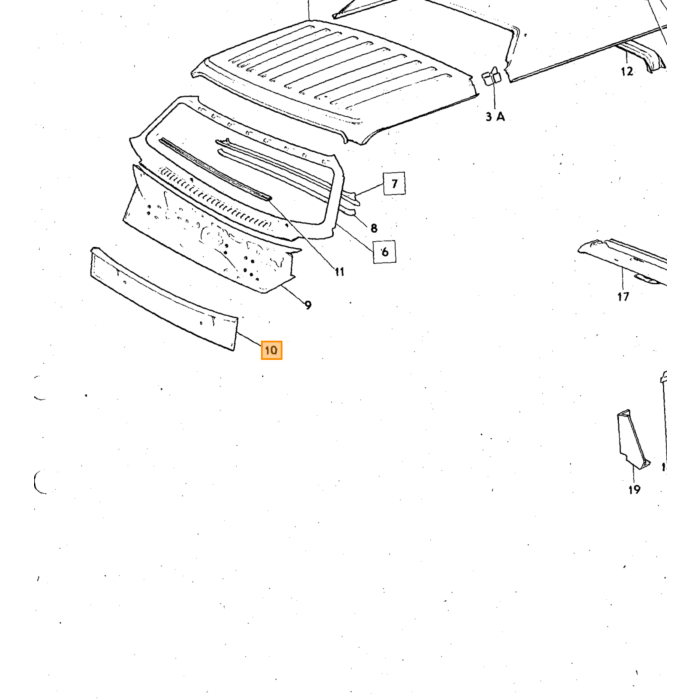 Volvo Abdeckleiste, Volvo Teil Nr. 1254758