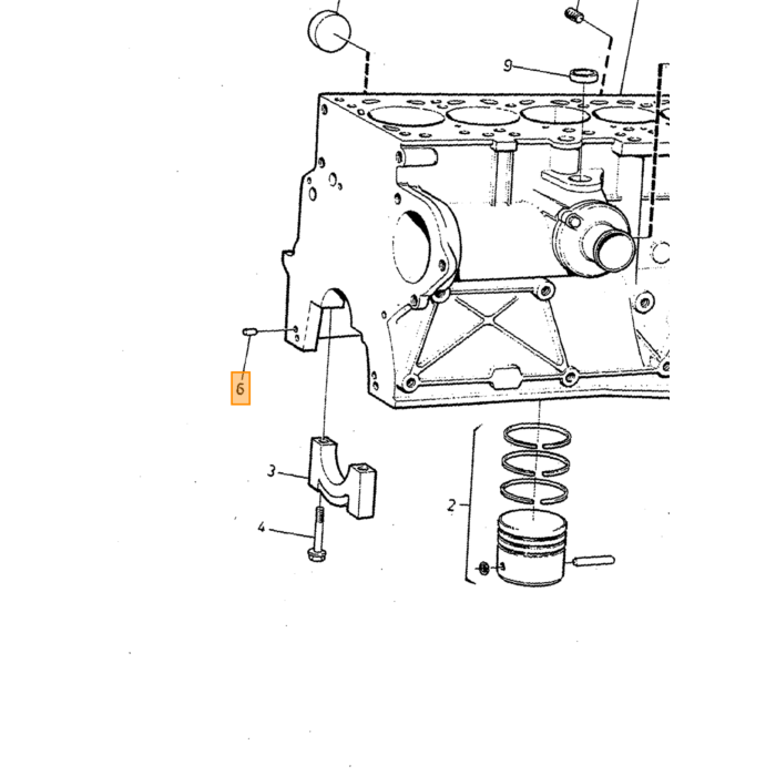 Volvo Zylinderkopf Stehbolzen 240 260 740 760 Diesel Volvo Teil Nr 1257005