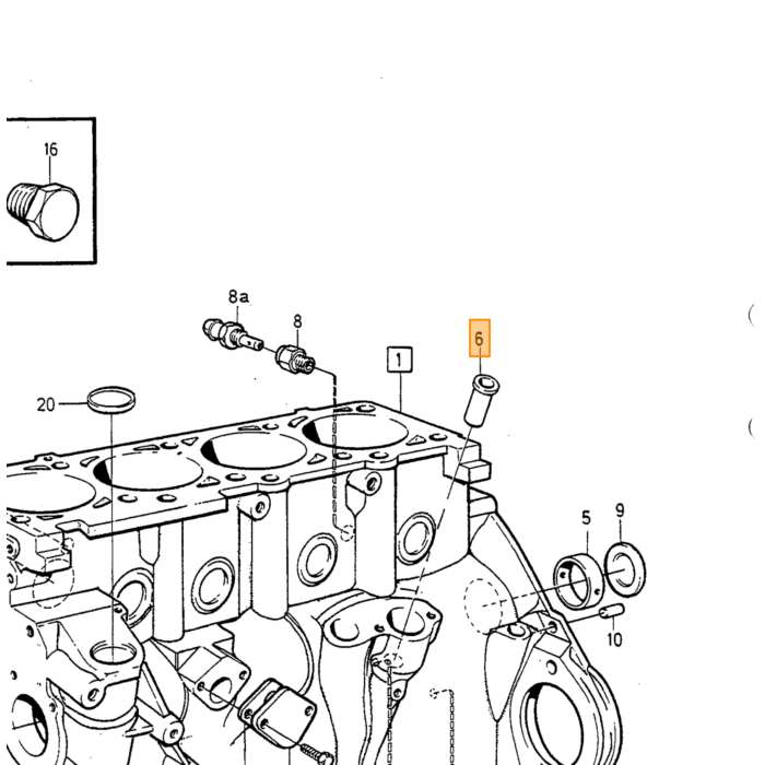 Volvo Zylinderkopf Stehbolzen 240 260 740 760 Diesel Volvo Teil Nr 1257005