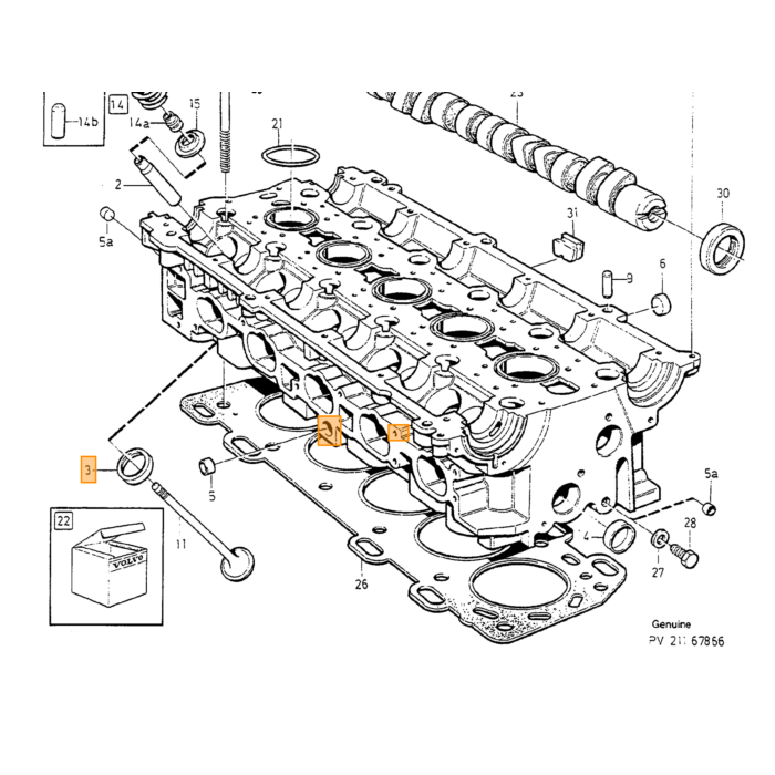 Volvo Dichtung Öleinfülldeckel 240 740 760 780 850 940 960 S70 V70 (-2000) S80 S60 Diesel d24 D5252t Dichtung Volvo Teil Nr 1257296 Produkt.
