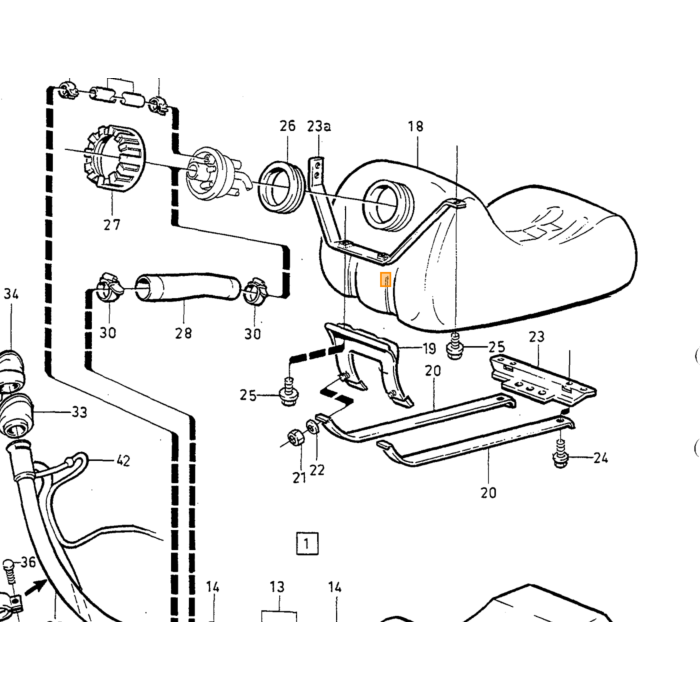 Volvo Druckspeicher KJ tronic B19ET+B21ET+B21FT+B23FT (2 Verschraubungen unten (0438170034) Volvo teil nr 1269714