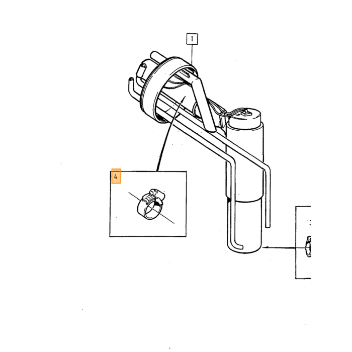 Volvo Kraftstofffilter im Tank 740+760+940+960 inj eng 940 740 760 Volvo teil nr 1274818