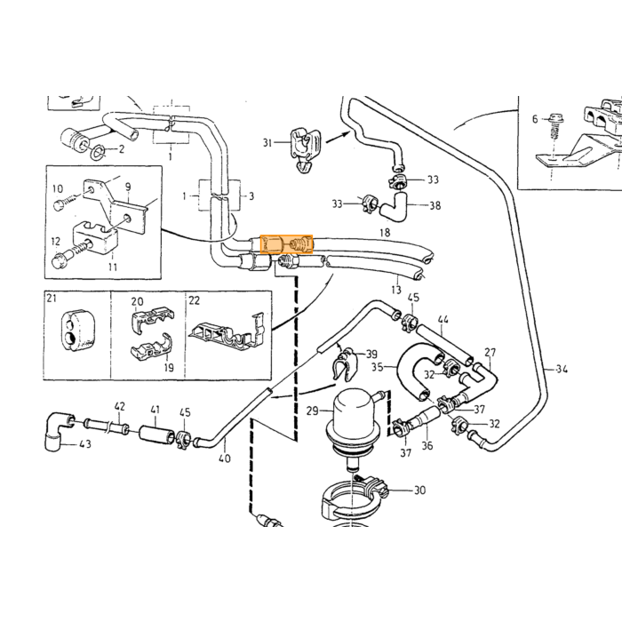 Volvo Klemme Volvo Teil Nr. 1275074 Produkt für Volvo