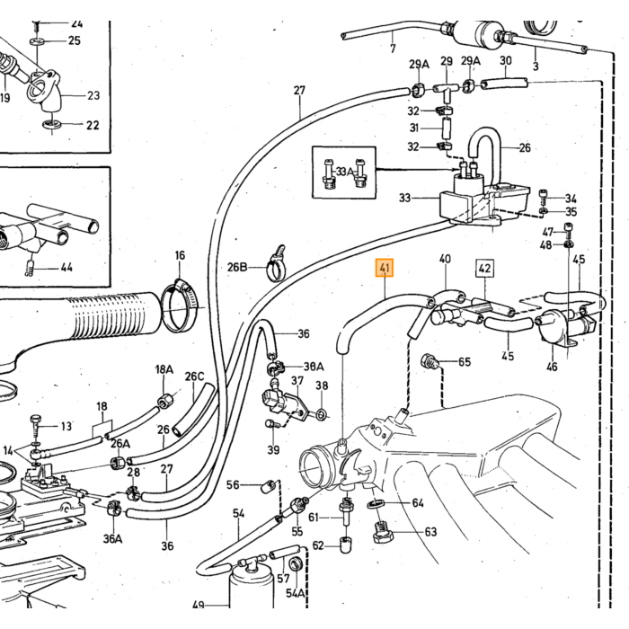 Volvo Kraftstofffilter Kraftstofffilter K tronic Einspritzsystem (B20E/F +B21+B27E/F) -1984 Volvo 240 260 140 Volvo teil nr 1276050