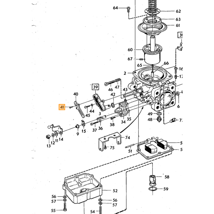 Volvo Stift für Schwimmervergaser SU HS6 237108 237216 Volvo Teil Nr 131016