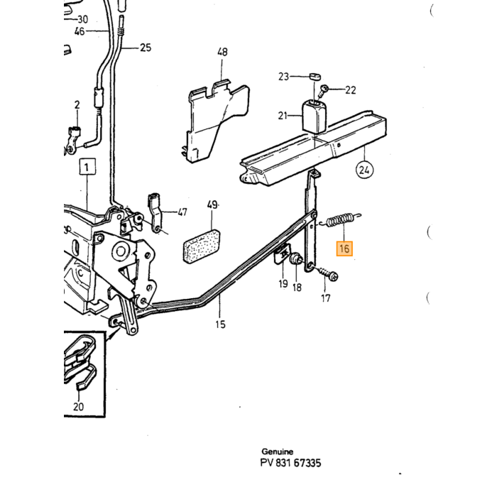 Volvo Rückkehr Feder Volvo Teil Nr 1320316 Produkt für Volvo
