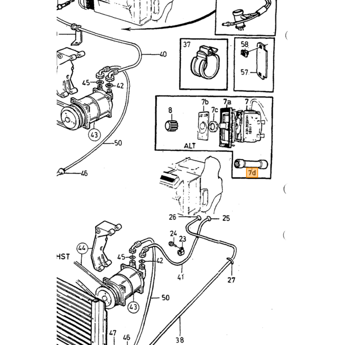 Volvo Schalter Thermosender Klimaanlage 240+260 Volvo teil nr 1323460