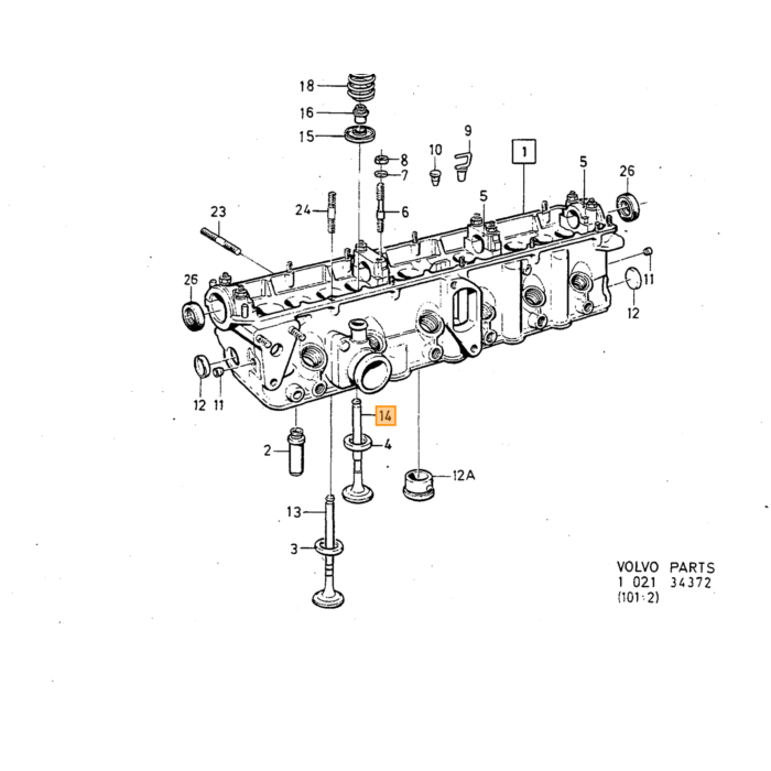 Volvo Auslassventil Volvo Teil Nr. 1328148 Produkt
