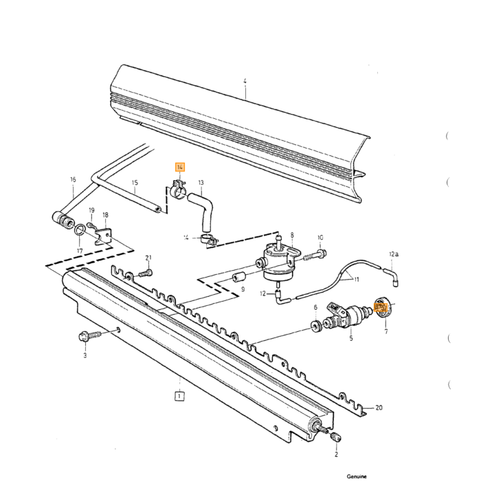 Volvo Verbindungsstück/ L-Stück/ Kniestück 3 2mm 240 740 940 850 S/V70 S60 S80 Volvo Teil Nr 1332455