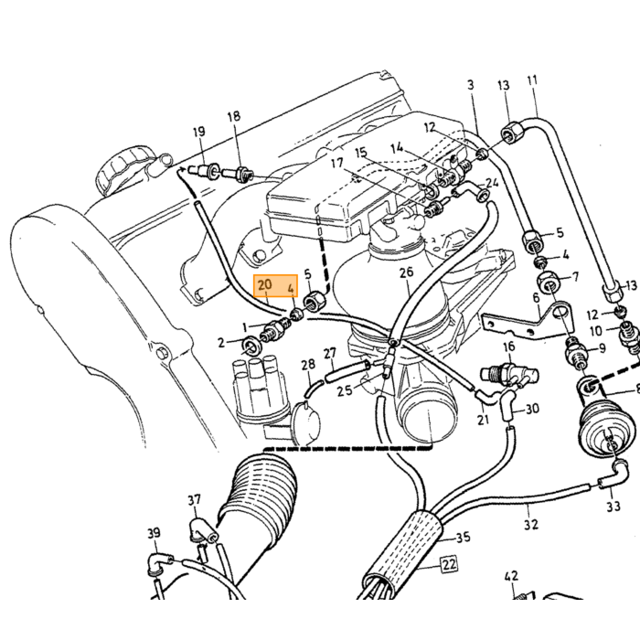 Volvo Verbindung Volvo Typ Volvo 240 Volvo 740 760 Volvo 940 Volvo Teil Nr 1332457 Produkt