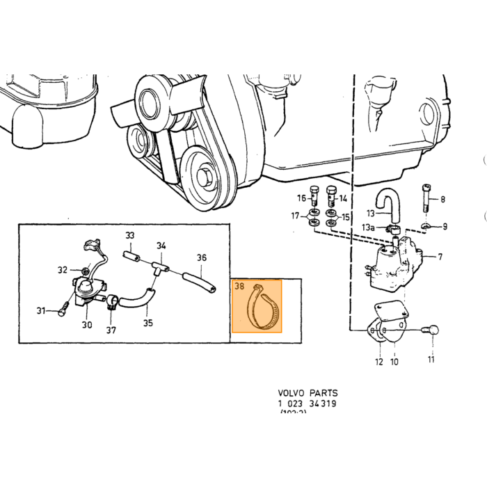 Volvo Magnetvergaser - Elektromagnetventil 1 Pin 240+740+760 Absperrventil Pierburg St Volvo teil nr 1336381