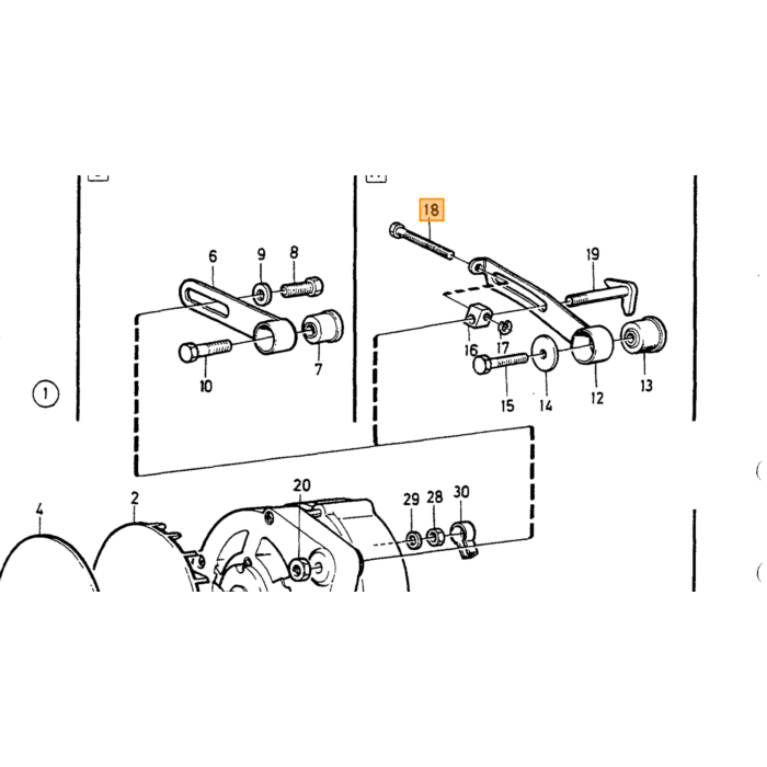Volvo Schraube Lichtmaschine 240 Spanner M6 Volvo teil nr 1336962