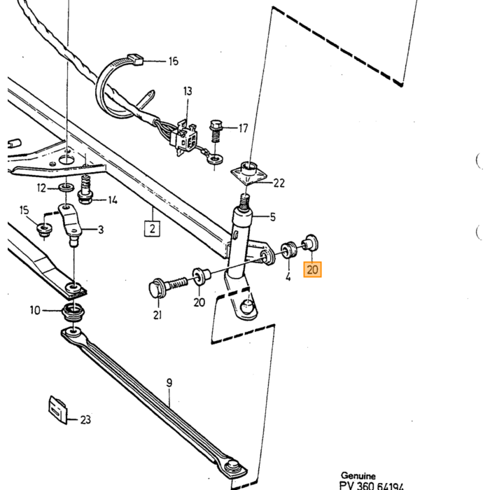 Volvo Spritzschutz Volvo Teil Nr 1342099 Produkt für Volvo