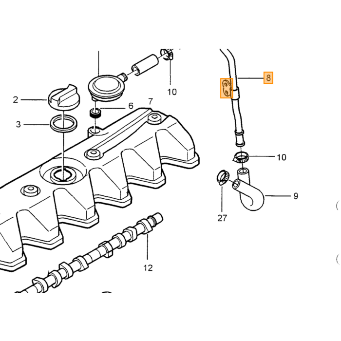 Vriesplug Oberseite 850 900 C30 C70 (2006-) C70 (-2005) S40 V40 (-2004) S40 V50 (2004-) S60 (2011-2018) S60 (-2009) S60 CC (-2018) S70 V70 V70XC (-2000) S80 (2007-) S80 (-2006) S90 V90 (-1998) V40 (2013-) V40 CC für Volvo, OEM Ref 1361451 Produkt.