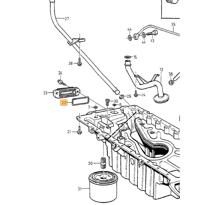 Volvo Dichtung Ölthermostat Benzin Volvo 850 - 960 - S90 - V90 - S70 - V70 - V70 - XC70 - S40 - V40 Volvo teil nr 1366791
