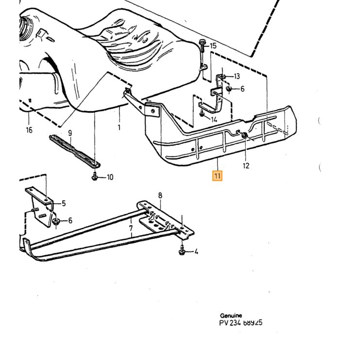 Volvo Dichtungsgummi für Benzintank Dieseltank Schwimmereinheit 740+940+S90+V90 Volvo teil nr 1367623