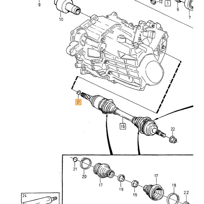 Volvo Sicherungsring Antriebswelle Getriebeseite Volvo V70 XC70 XC60 XC90 Antriebswelle hinten Antriebswelle vorne für den Teil der Welle im Differential Volvo Teil Nr 1377060