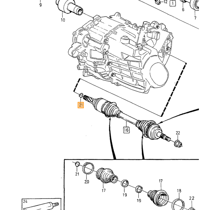 Volvo Sicherungsring Antriebswelle Getriebeseite Volvo V70 XC70 XC60 XC90 Antriebswelle hinten Antriebswelle vorne für den Teil der Welle im Differential Volvo Teil Nr 1377060