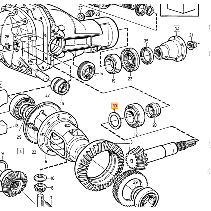 Volvo Sicherungsring Antriebswelle Getriebeseite Volvo V70 XC70 XC60 XC90 Antriebswelle hinten Antriebswelle vorne für den Teil der Welle im Differential Volvo Teil Nr 1377060