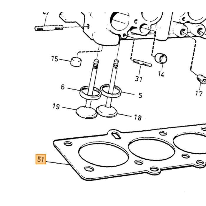 Volvo Dichtung Zylinderkopf B19+B21+B200 a/e/f auch Turbo 21ET 340-360 240 740 940 Volvo teil nr 1378645