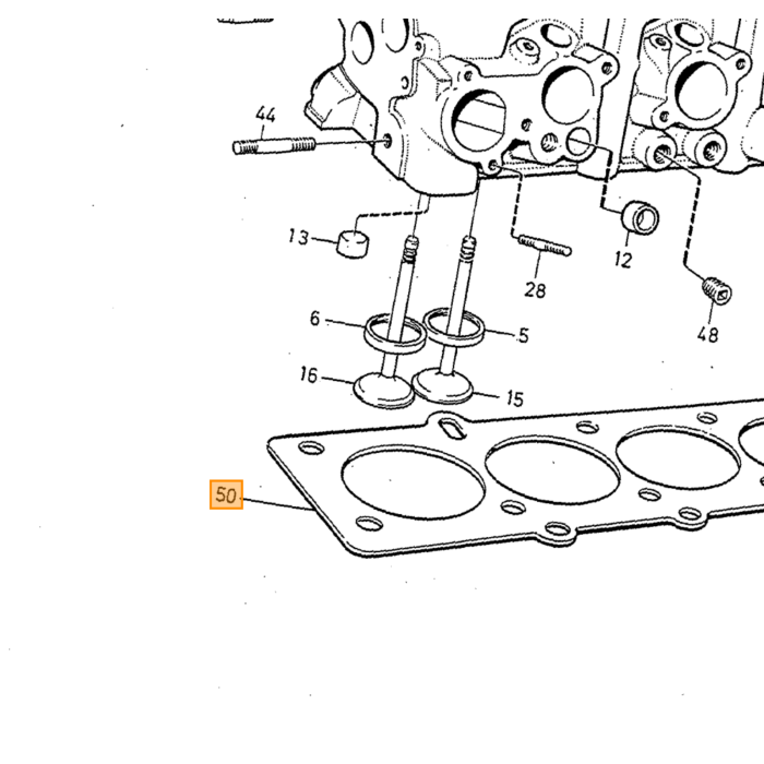 Volvo Dichtung Zylinderkopf B19+B21+B200 a/e/f auch Turbo 21ET 340-360 240 740 940 Volvo teil nr 1378645