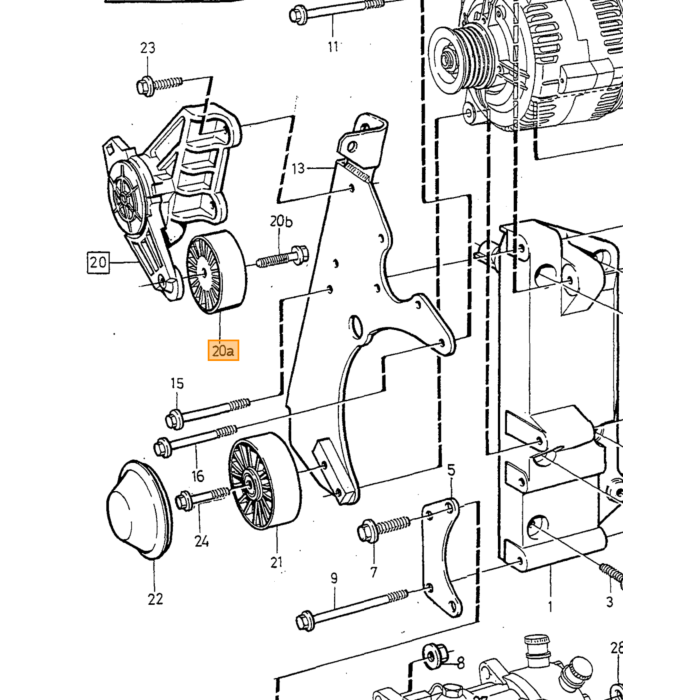 Volvo Spanner V-Riemen VOLVO 850 Volvo Teil Nr 1378976