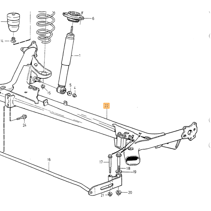 Volvo Stabilisator 850+S70+V70 -2000 C70 -2005 30cm (30647995)(8626031)(8628726) S70 V70 850 C70 Xc70 Volvo teil nr 1387860