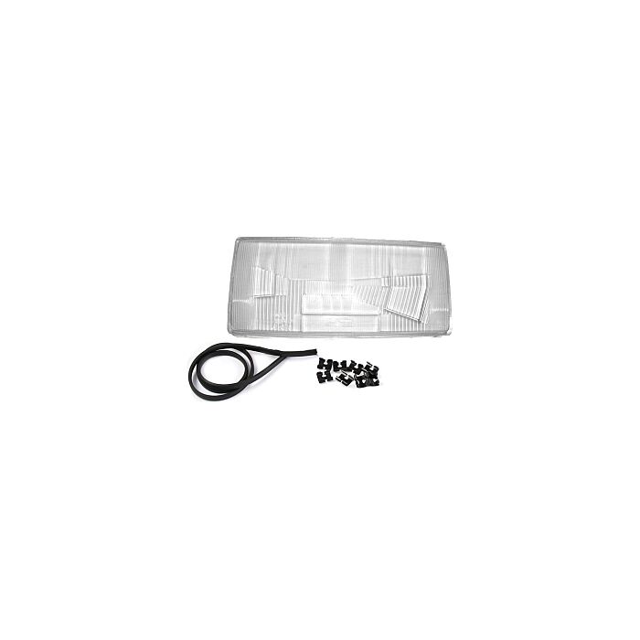 Volvo Glas Scheinwerfer 740+760 1984-1989 links 36x15 5cm Scheinwerferglas 740 760 Volvo teil nr 1392836