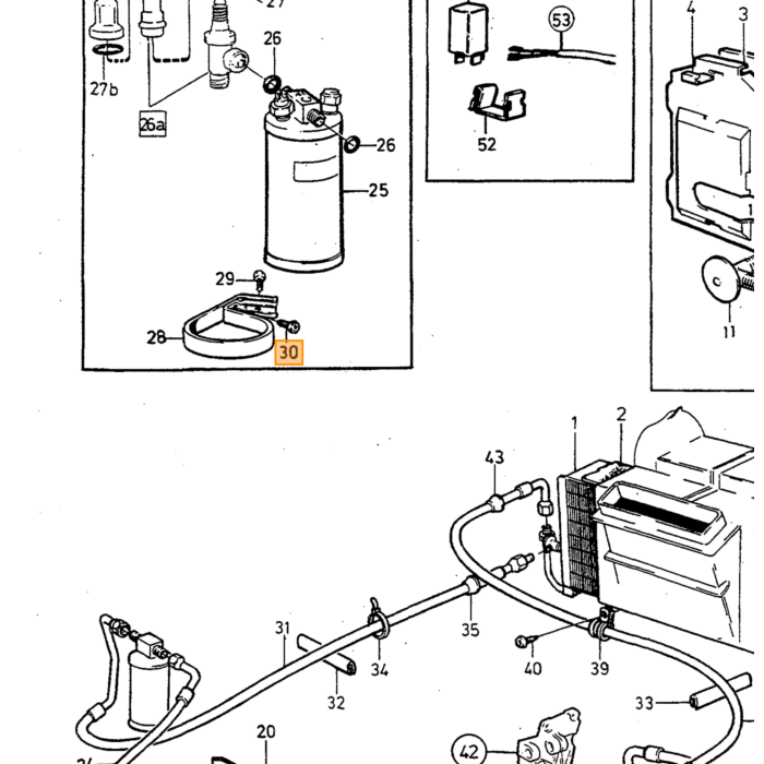 Volvo Kraftstofffilter für Schlauchmontage Chrom 8mm Schlauch Volvo teil nr 1693