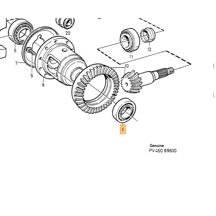 Volvo ROLLER BEARING Volvo teil nr 183842
