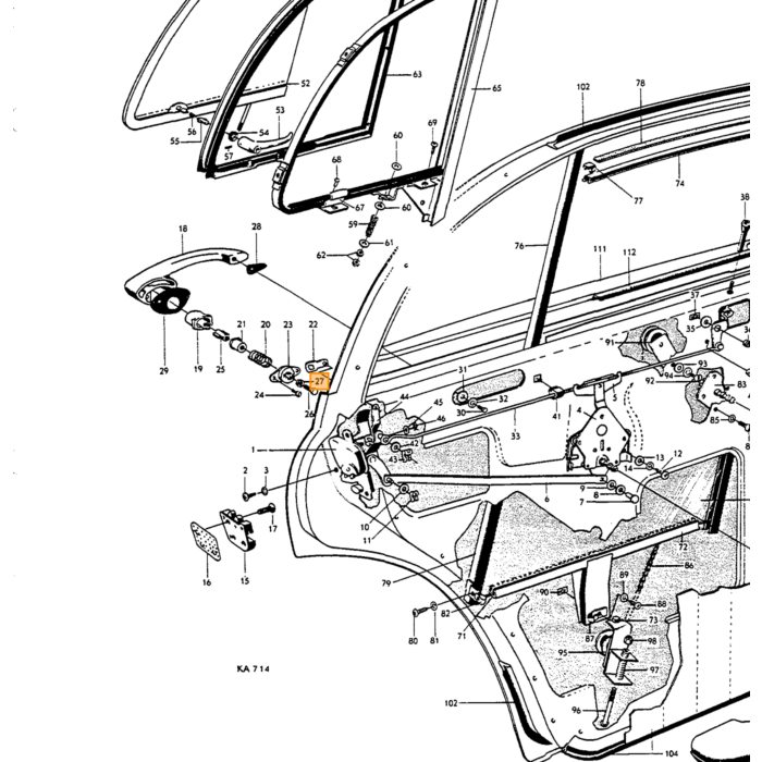 Muttern für 191621 654146 Türgriff Teil Amazon Produkt für Volvo