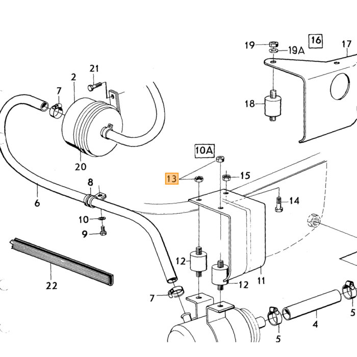 Volvo Hexagon Screw Volvo teil nr 190364