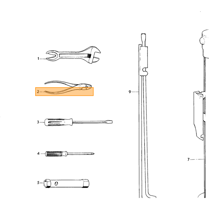 Volvo Cross Recessed Screw Volvo teil nr 190896