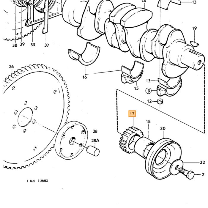 Volvo Schraube Kipphebelwelle Nockenwelle UNC 5/16-18x2 1/4  B18- B20 Volvo teil nr 191689