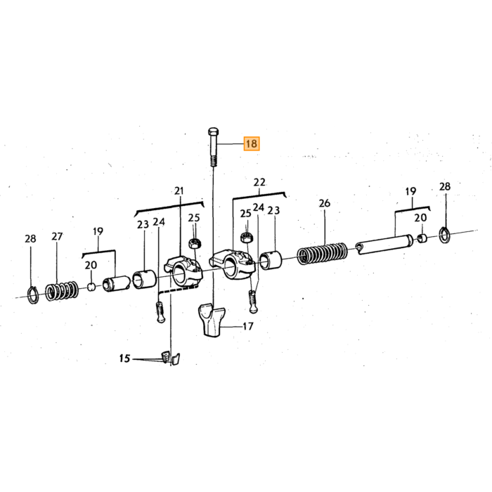 Volvo Schraube Kipphebelwelle Nockenwelle UNC 5/16-18x2 1/4  B18- B20 Volvo teil nr 191689
