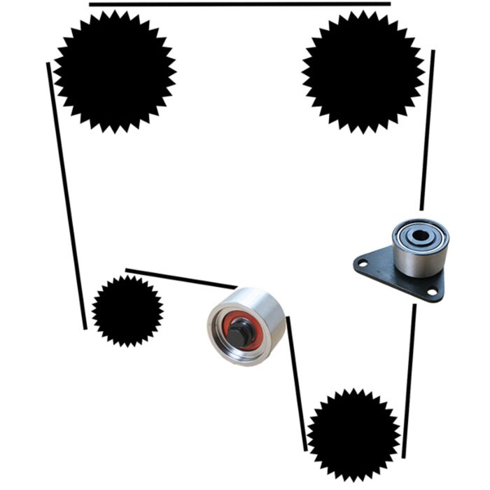 distributieriem set 850