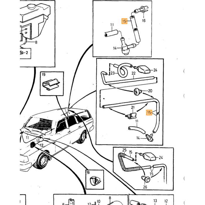 Volvo carpet tailgate lower door Amazon estate Volvo teil nr 2202K