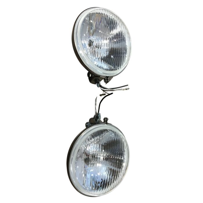 Verstralers gepolijst RVS doorsnede 15cm Lamp H3 12V/55 Watt