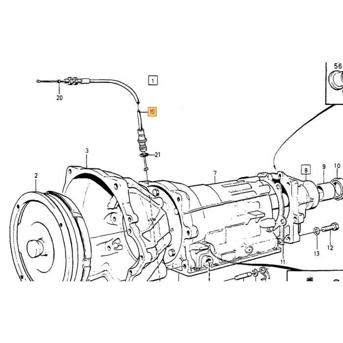Volvo Automatik-Heckachsengetriebebuchsenkit Volvo Teil Nr 235878KIT